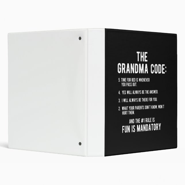 The Grandma Code | Fun Is Mandatory Binder (Background)