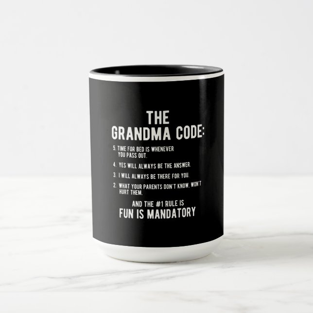 The Grandma Code | Fun Is Mandatory Mug (Center)