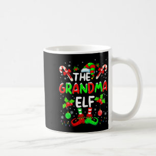 The Grandma Elf Costume Pajamas Pjs Christmas Xmas Coffee Mug
