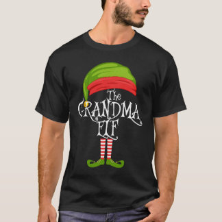 The Grandma Elf Cute  Matching Family Christmas T-Shirt