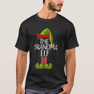 The Grandma Elf Family Matching Group Christmas P T-Shirt