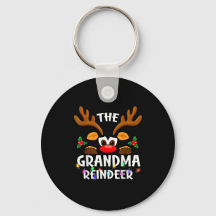 The Grandma Reindeer Christmas Men Women  Keychain
