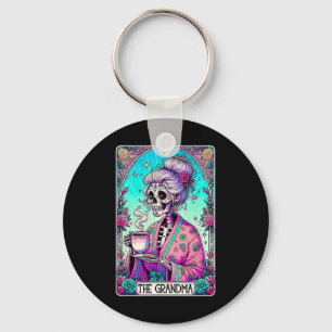 The Grandma Tarot Card Skeleton Mothers Day Witch Keychain