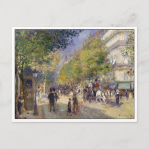 The Grands Boulevards by Renoir Postcard