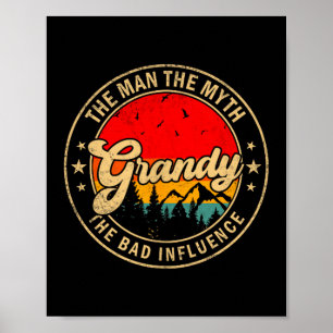 The Grandy Myth Bad Influence Vintage Poster