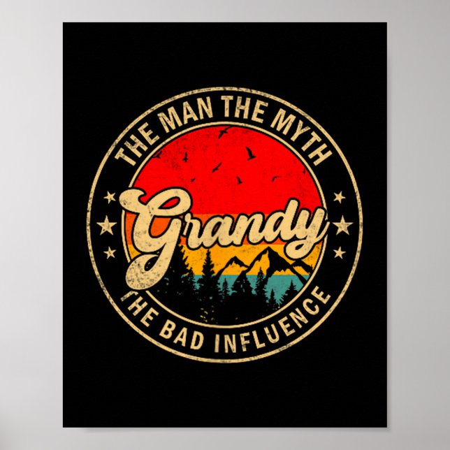 The Grandy Myth Bad Influence Vintage Poster (Front)