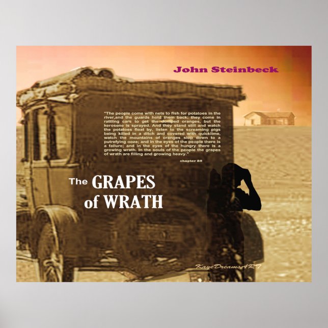 The Grapes of Wrath Poster (Front)