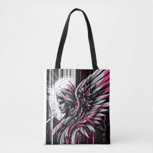 the graphic angel tote bag