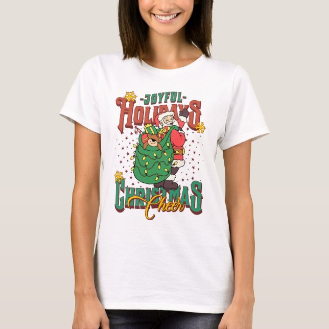 Thé graphique de Noël | T-shirt Humour de vacances (Devant)