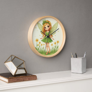 The grass fairy Wall Clock