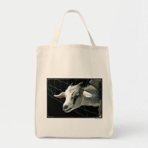 "The Grass is Always Greener..." Goat Tote Bag
