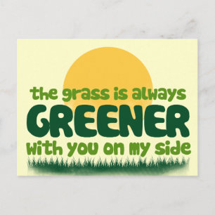 The Grass is Always Greener Postcard