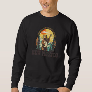 The Grass Is Blue In New Mexico Vintage Bear Banjo Sweatshirt