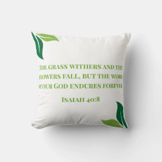 The Grass Withers Decorative Pillow