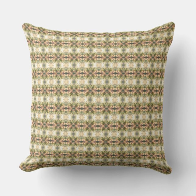 The Grasshopper and the Nectar Artwork.2 Throw Pillow (Front)