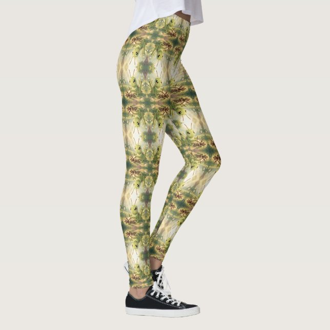 The Grasshopper and the Nectar Artwork Leggings (Right)