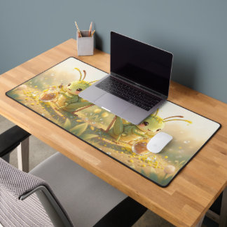 The Grasshopper and the Nectar Masterpiece Desk Mat