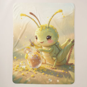 The Grasshopper and the Nectar Masterpiece Sherpa Blanket