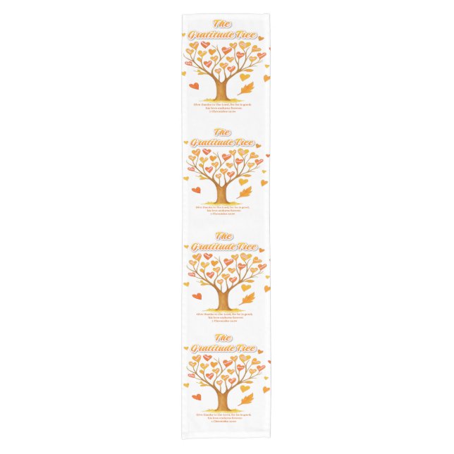 'The Gratitude Tree' Table Runner (Front)