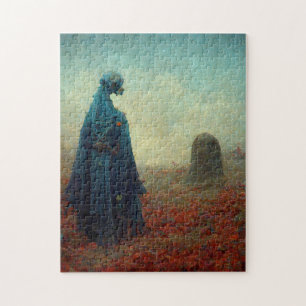 The Grave Surreal Sci-Fi Fantasy Alien Jigsaw Puzzle