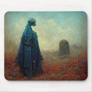 The Grave Surreal Sci-Fi Fantasy Alien Mouse Pad