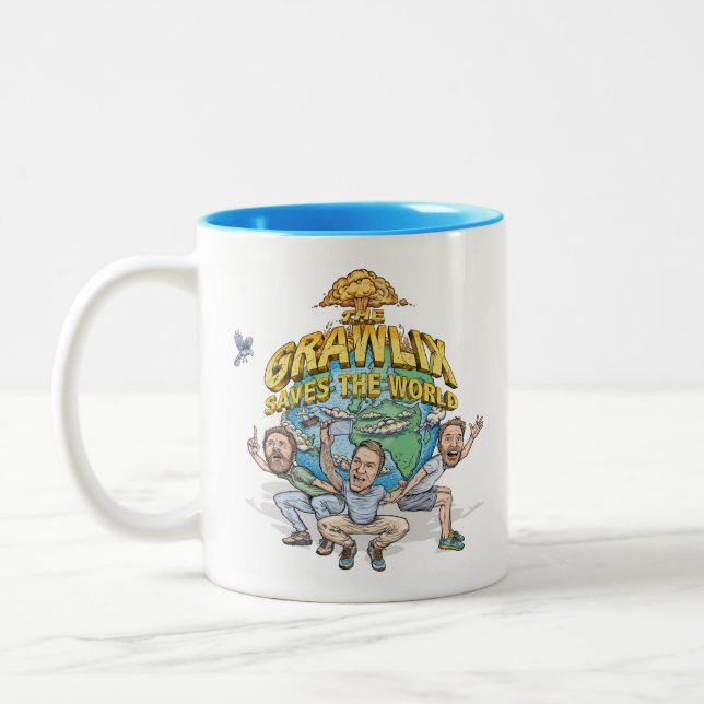 The Grawlix Saves the World - 11oz Two-Tone Mug (Left)