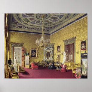The Great Agate Hall in the Catherine Palace Poster