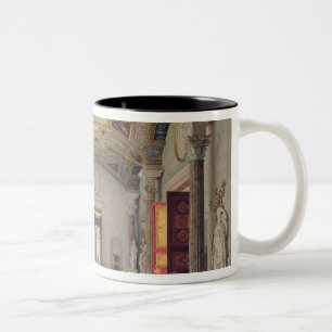 The Great Agate Hall in the Catherine Palace Two-Tone Coffee Mug