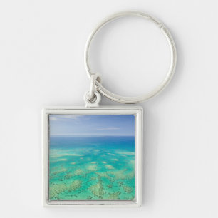 The Great Barrier Reef, aerial view of Green Keychain