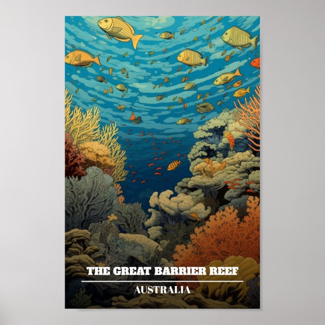 The Great Barrier Reef Travel  Poster (Front)