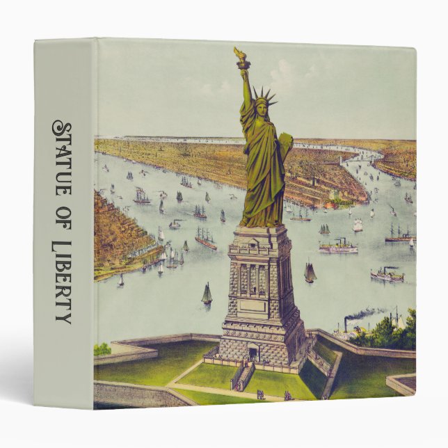 The Great Bartholdi Statue, Statue of Liberty Binder (Front/Spine)