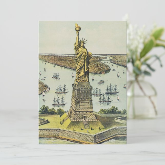 The Great Bartholdi Statue, Statue of Liberty Invitation (Standing Front)