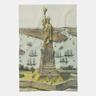 The Great Bartholdi Statue, Statue of Liberty Kitchen Towel