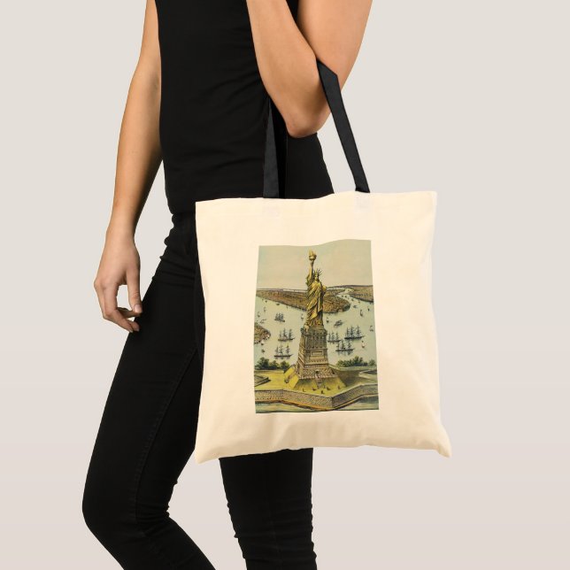 The Great Bartholdi Statue, Statue of Liberty Tote Bag (Front (Product))