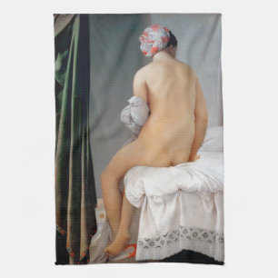 The Great Bather (Seated Woman), Dominique Ingres Kitchen Towel