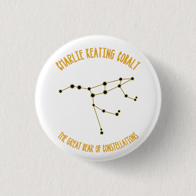 The Great Bear 1 Inch Round Button (Front)