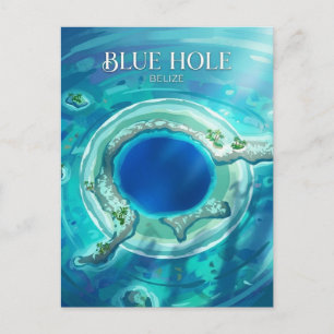 The Great Blue Hole Belize Postcard