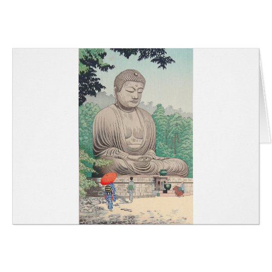 The Great Buddha at Kamakura FUJISHIMA TAKEJI Card