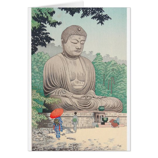 The Great Buddha at Kamakura FUJISHIMA TAKEJI Card