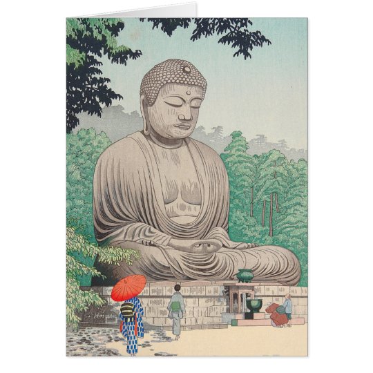 The Great Buddha at Kamakura FUJISHIMA TAKEJI Card