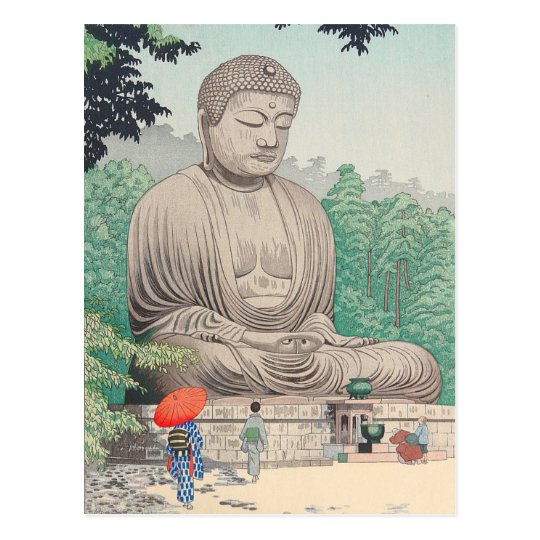 The Great Buddha at Kamakura FUJISHIMA TAKEJI Postcard