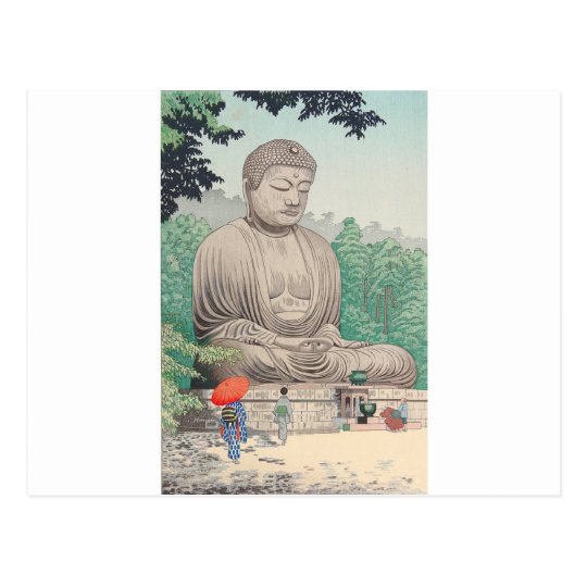 The Great Buddha at Kamakura FUJISHIMA TAKEJI Postcard