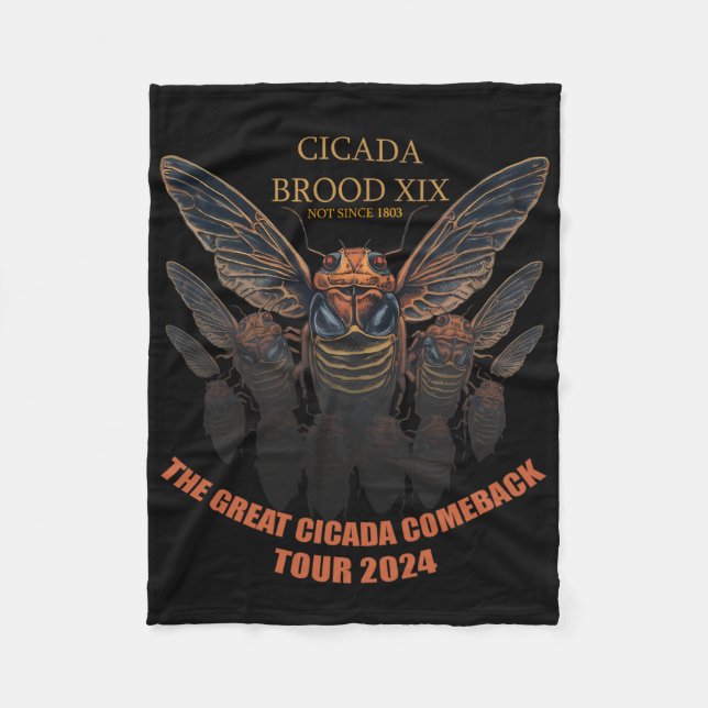 The Great Cicada Comeck  Fleece Blanket (Front)