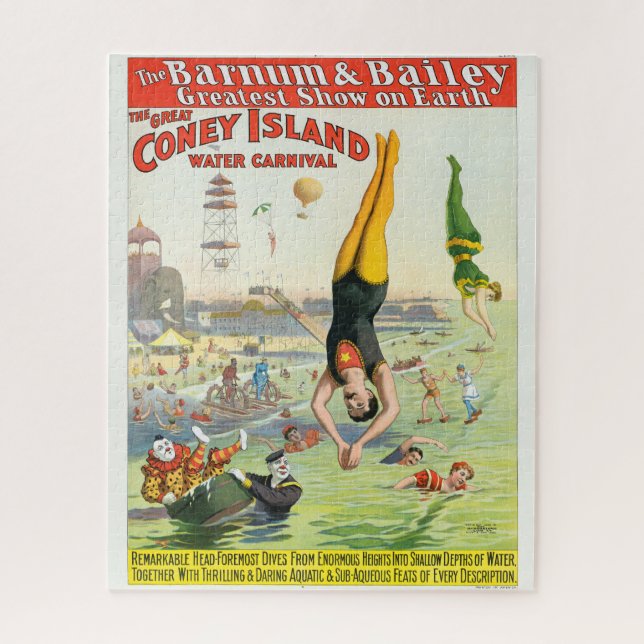 The Great Coney Island Water Carnival Jigsaw Puzzle (Vertical)