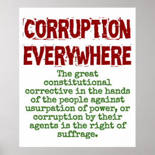 The Great Constitutional Corrective - Corruption Q Poster
