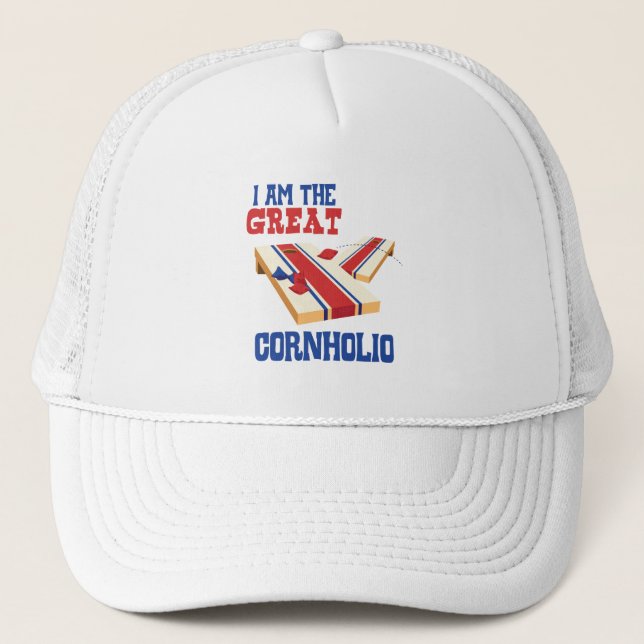 The Great Cornholio Trucker Hat (Front)