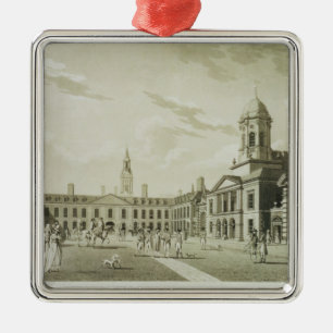 The Great Court Yard, Dublin Castle, 1792 (engravi Metal Ornament