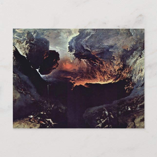 The Great Day Of God'S Wrath By John Martin Postcard (Front)