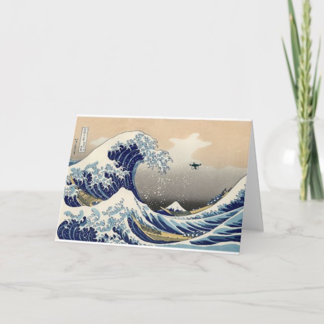 The Great Drone Wave Off Kanagawa Card (Front)