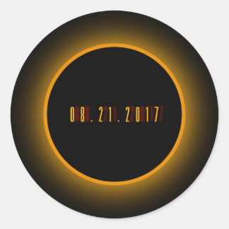 The Great Eclipse 08.21.2017 Classic Round Sticker